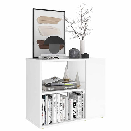 Vidaxl bijzetkast 60x30x50 cm bewerkt hout wit