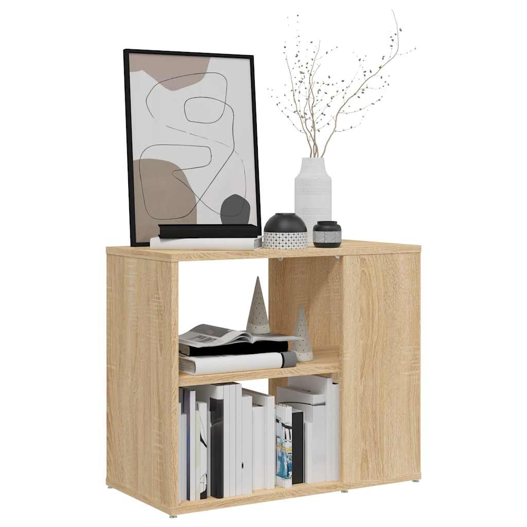 Vidaxl bijzetkast 60x30x50 cm bewerkt hout sonoma eikenkleurig