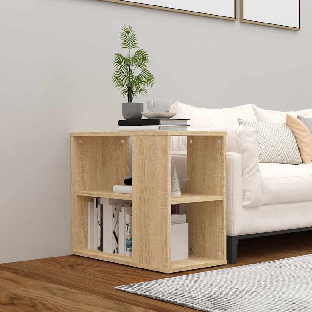 Vidaxl bijzetkast 60x30x50 cm bewerkt hout sonoma eikenkleurig