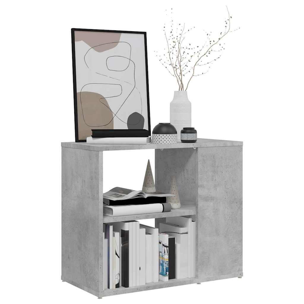 Vidaxl bijzetkast 60x30x50 cm bewerkt hout betongrijs