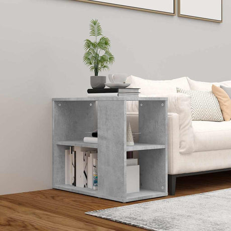Vidaxl bijzetkast 60x30x50 cm bewerkt hout betongrijs