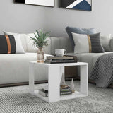 Vidaxl salontafel 40x40x30 cm bewerkt hout wit