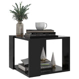 Vidaxl salontafel 40x40x30 cm bewerkt hout zwart