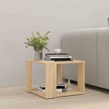 Vidaxl salontafel 40x40x30 cm bewerkt hout sonoma eikenkleurig