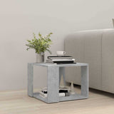 Vidaxl salontafel 40x40x30 cm bewerkt hout betongrijs