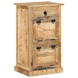 VidaXL shoe cabinet with drawer 4-layer solid rough mango wood