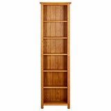 Vidaxl boekenkast met 6 schappen 52x22x180 cm massief eikenhout
