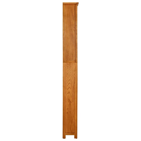 Vidaxl boekenkast met 7 schappen 60x22x200 cm massief eikenhout