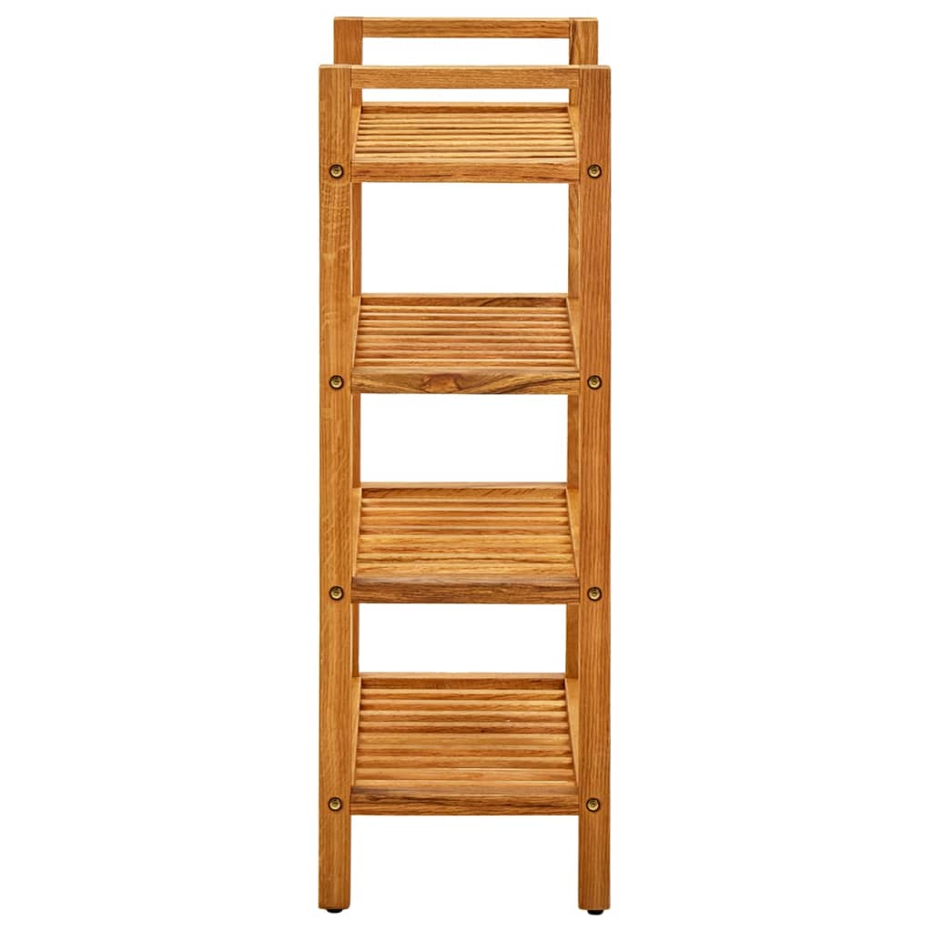 Vidaxl shoe rack with 4 shelves 50x27x80 cm solid oak