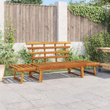 Vidaxl tuinbank 2-in-1 190 cm massief acaciahout