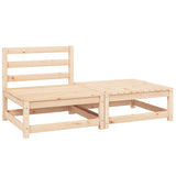 Vidaxl 2-delige loungeset met kussens massief grenenhout