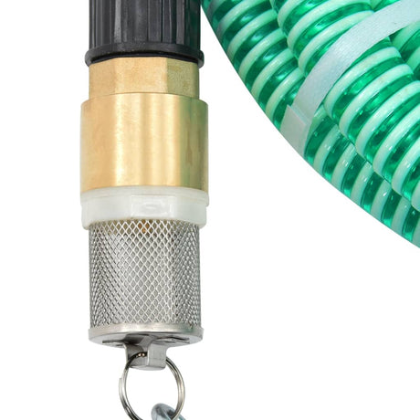 Vidaxl suction hose with brass couplings 1.1 '' 5 m PVC green