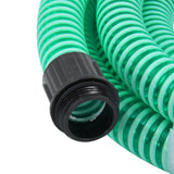 Vidaxl suction hose with brass couplings 1.1 '' 5 m PVC green