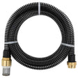 Vidaxl zuigslang met messing koppelingen 1,1'' 10 m pvc zwart