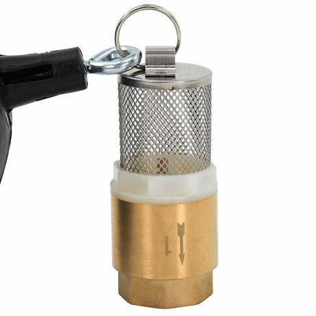 Vidaxl zuigslang met messing koppelingen 1,1'' 20 m pvc zwart