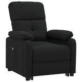 Vidaxl fauteuil verstelbaar elektrisch stof zwart