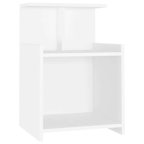 Vidaxl nachtkastje 40x35x60 cm bewerkt hout wit