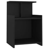 Vidaxl nachtkastjes 2 st 40x35x60 cm bewerkt hout zwart