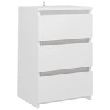 Vidaxl nachtkastje 40x35x62,5 cm bewerkt hout wit