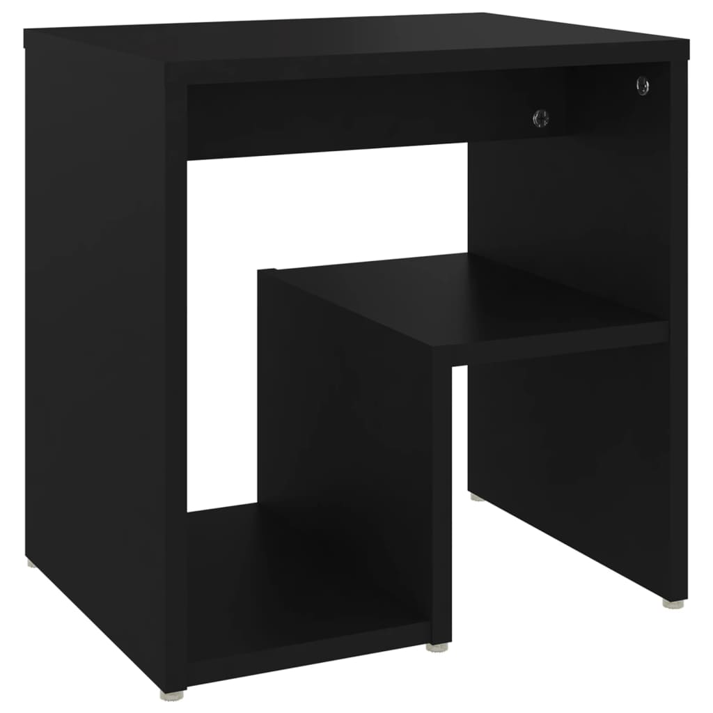 Vidaxl nachtkastjes 2 st 40x30x40 cm bewerkt hout zwart