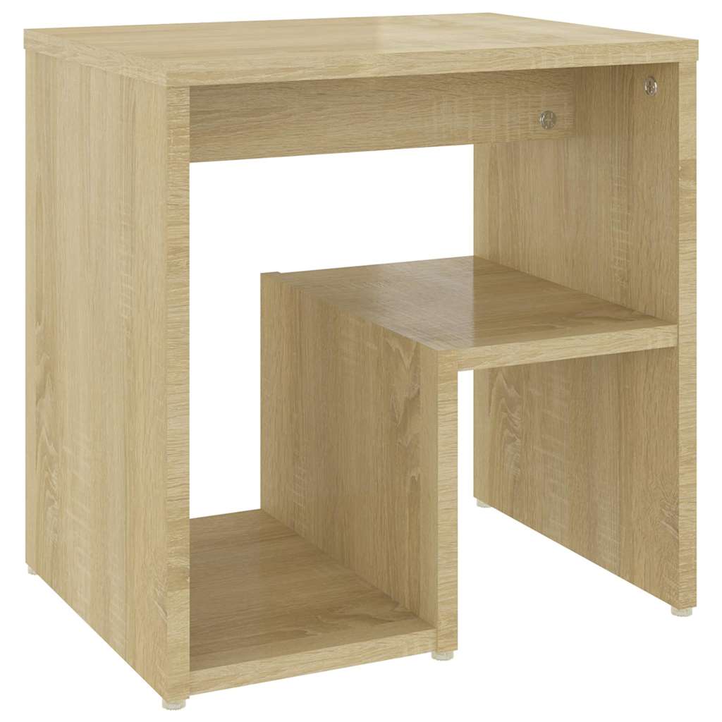 Vidaxl nachtkastje 40x30x40 cm bewerkt hout sonoma eikenkleurig