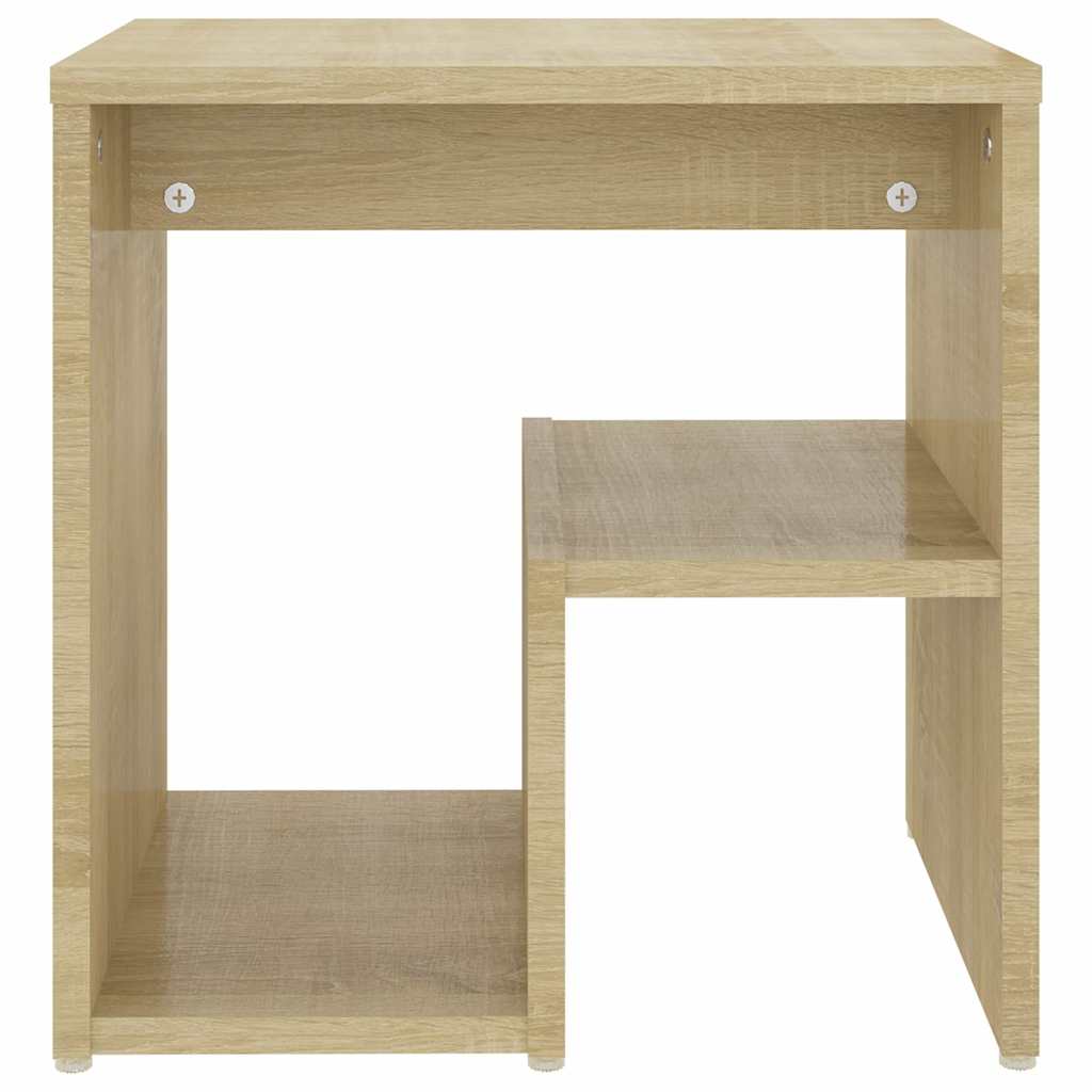 Vidaxl nachtkastje 40x30x40 cm bewerkt hout sonoma eikenkleurig