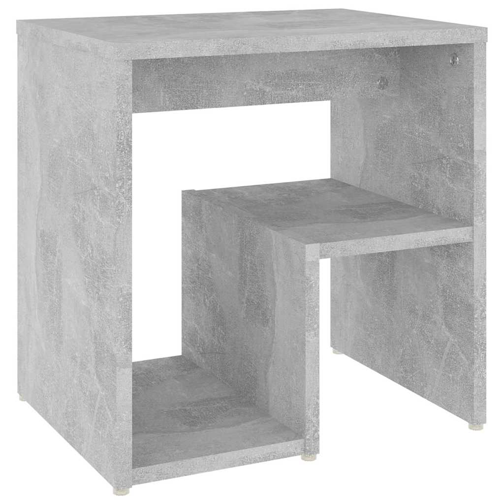 Vidaxl nachtkastje 40x30x40 cm bewerkt hout betongrijs