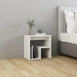 Vidaxl nachtkastje 40x30x40 cm bewerkt hout hoogglans wit