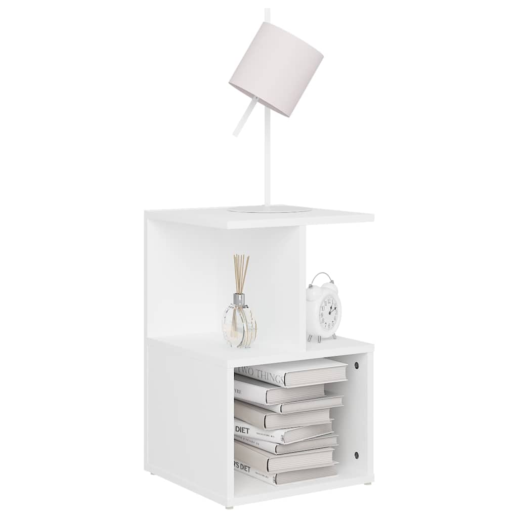 Vidaxl nachtkastjes 2 st 35x35x55 cm bewerkt hout wit