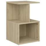 Vidaxl nachtkastje 35x35x55 cm bewerkt hout sonoma eikenkleurig