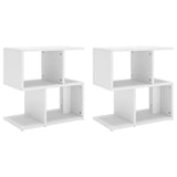 Vidaxl nachtkastjes 2 st 50x30x51,5 cm bewerkt hout wit