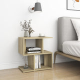 Vidaxl nachtkastjes 2 st 50x30x51,5 cm bewerkt hout sonoma eikenkleur