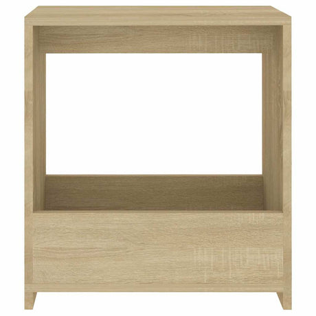 Vidaxl bijzettafel 50x26x50 cm bewerkt hout sonoma eikenkleurig