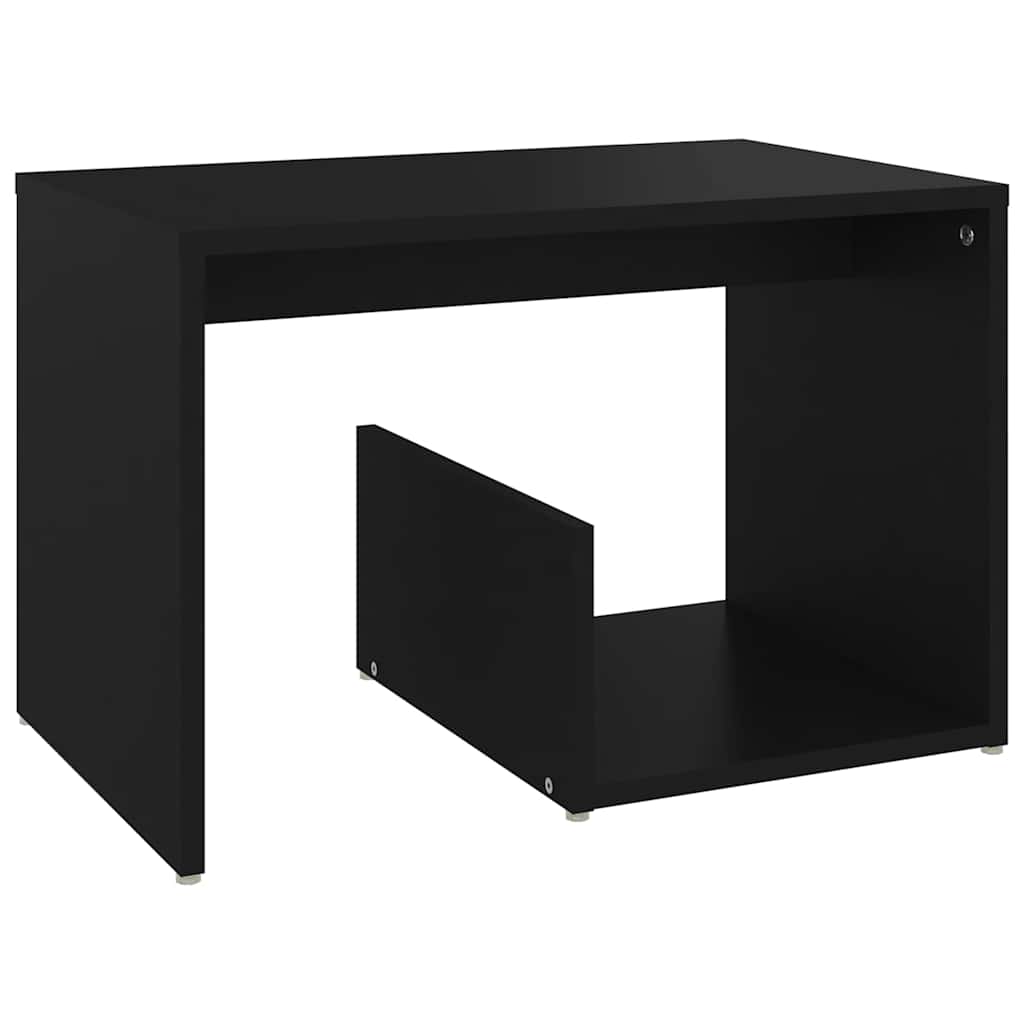 Vidaxl bijzettafel 59x36x38 cm bewerkt hout zwart