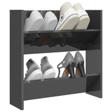 VidaXL wall shoe cabinet 60x18x60 cm Properted wood High gloss gray