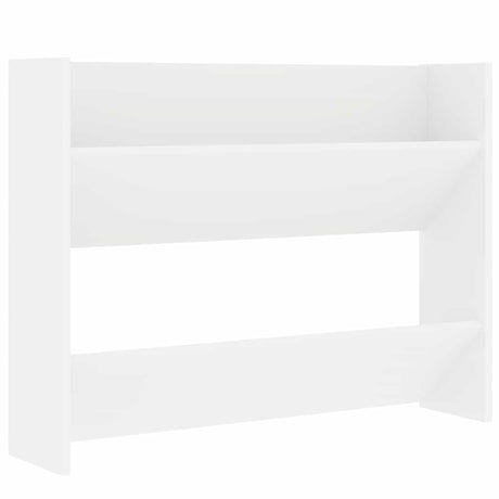 Vidaxl wandschoenenkast 80x18x60 cm bewerkt hout wit