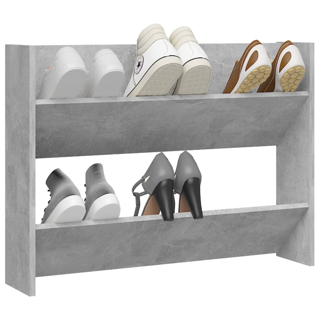 Vidaxl Wall Shoe Szaflet 80x18x60 cm Edytowana cena betonu drewnianego