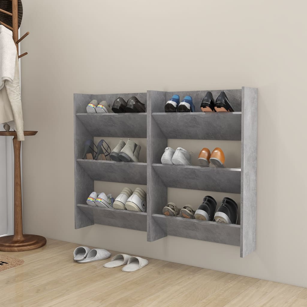 Vidaxl Wall Shoe Szafle 2 szt. 60x18x90 cm płyta chipowa cena betonu