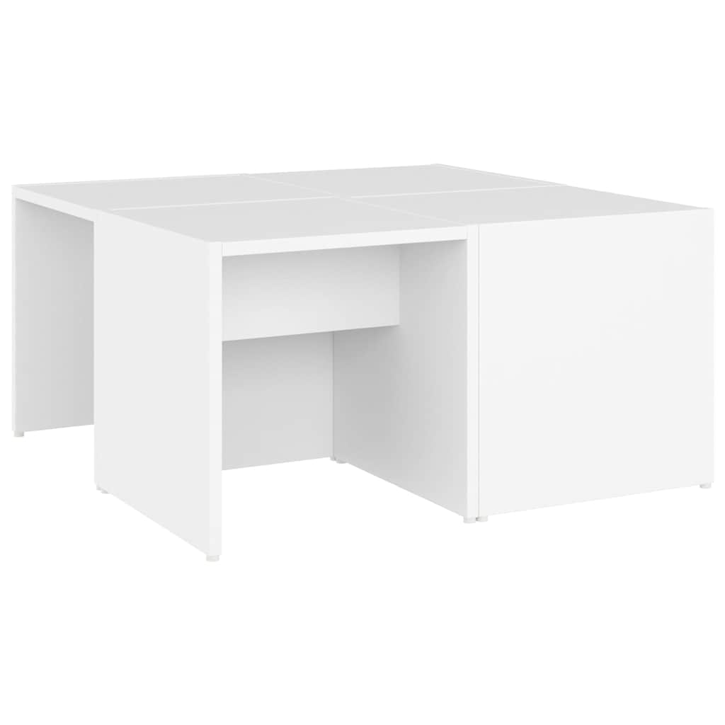 Vidaxl salontafels 4 st 33x33x33 cm bewerkt hout wit