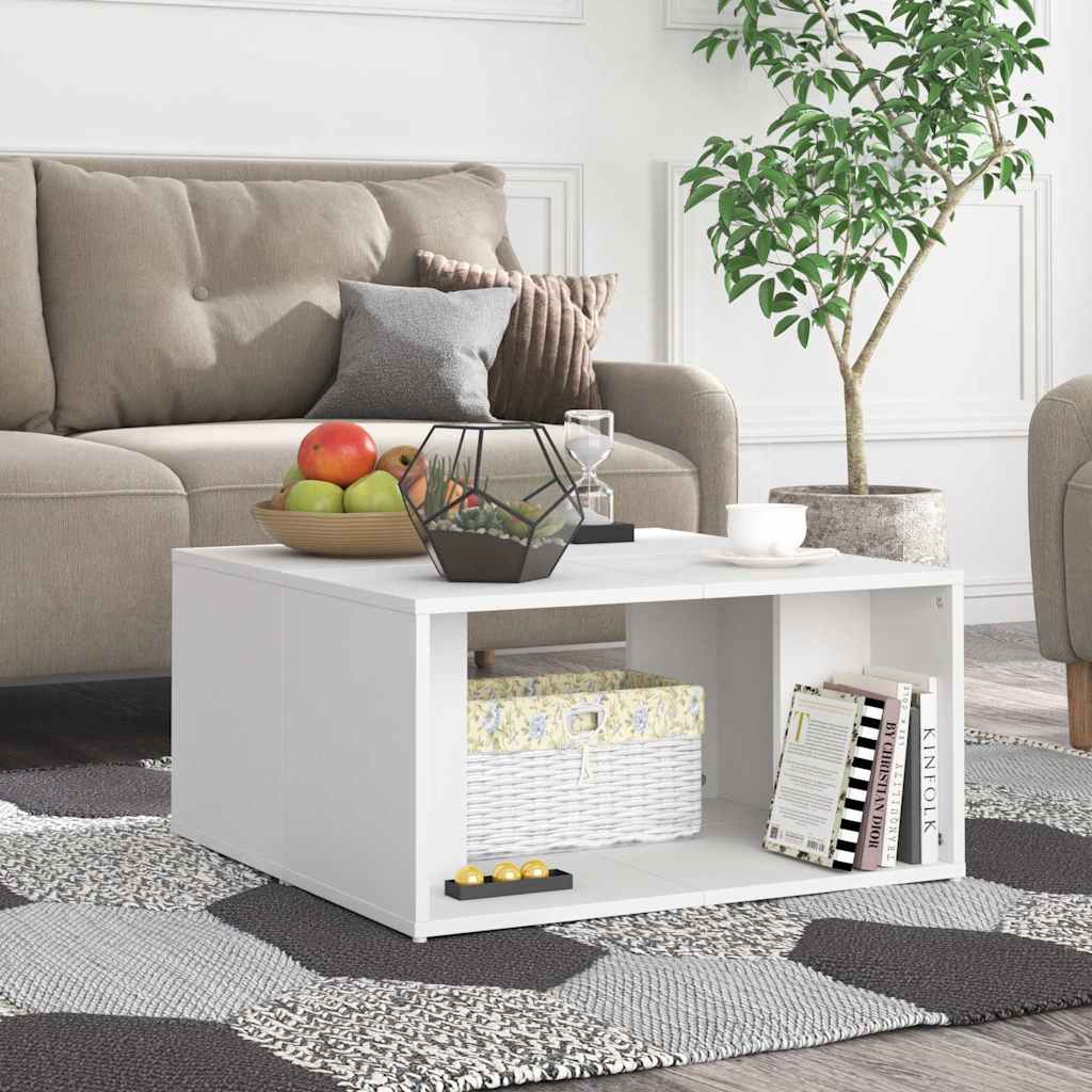 Vidaxl salontafels 4 st 33x33x33 cm bewerkt hout wit