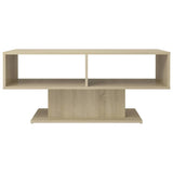 Vidaxl salontafel 103,5x50x44,5 cm bewerkt hout sonoma eikenkleurig