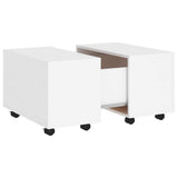 Vidaxl salontafel 60x60x38 cm bewerkt hout wit