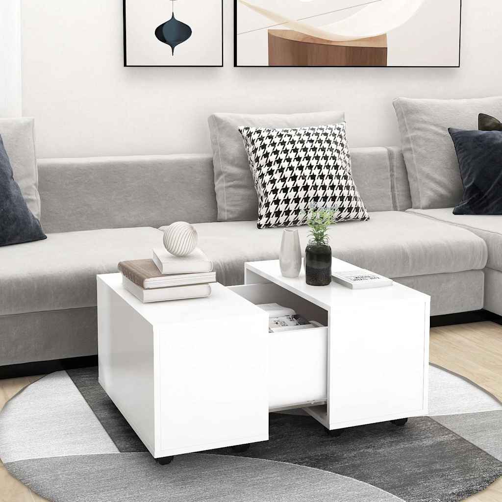 Vidaxl salontafel 60x60x38 cm bewerkt hout wit