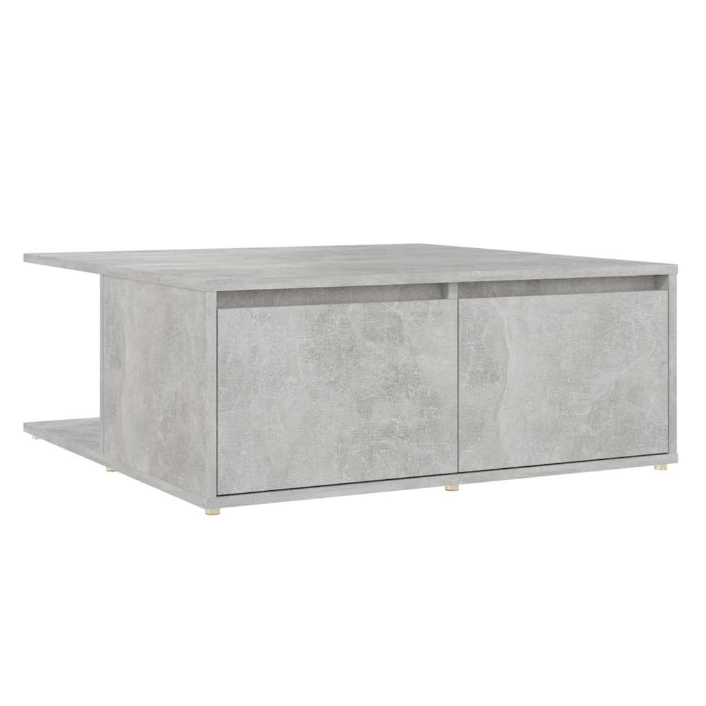 Vidaxl salontafel 80x80x31 cm bewerkt hout betongrijs