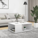 Vidaxl salontafel 90x67x33 cm bewerkt hout wit
