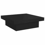 Vidaxl salontafel 90x90x28 cm bewerkt hout zwart