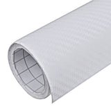 Vidaxl 2 St Autofolie 3D 100x150 cm + 50x150 cm bianco