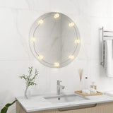 Vidaxl Wall mirror with LED lamps around glass