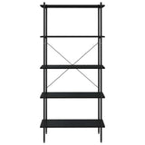 Vidaxl opbergrek 5-laags 80x40x163 cm zwart