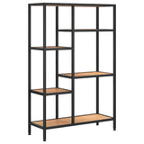 Vidaxl boekenkast 80x30x120 cm staal en bewerkt hout